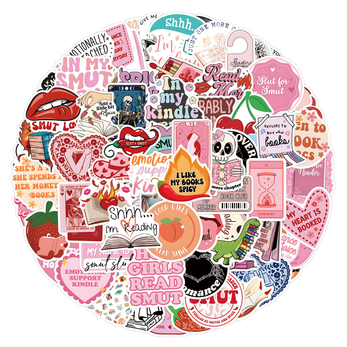 110 books series Smut Book personalized graffiti stickers car trunk water cup stickers wholesale