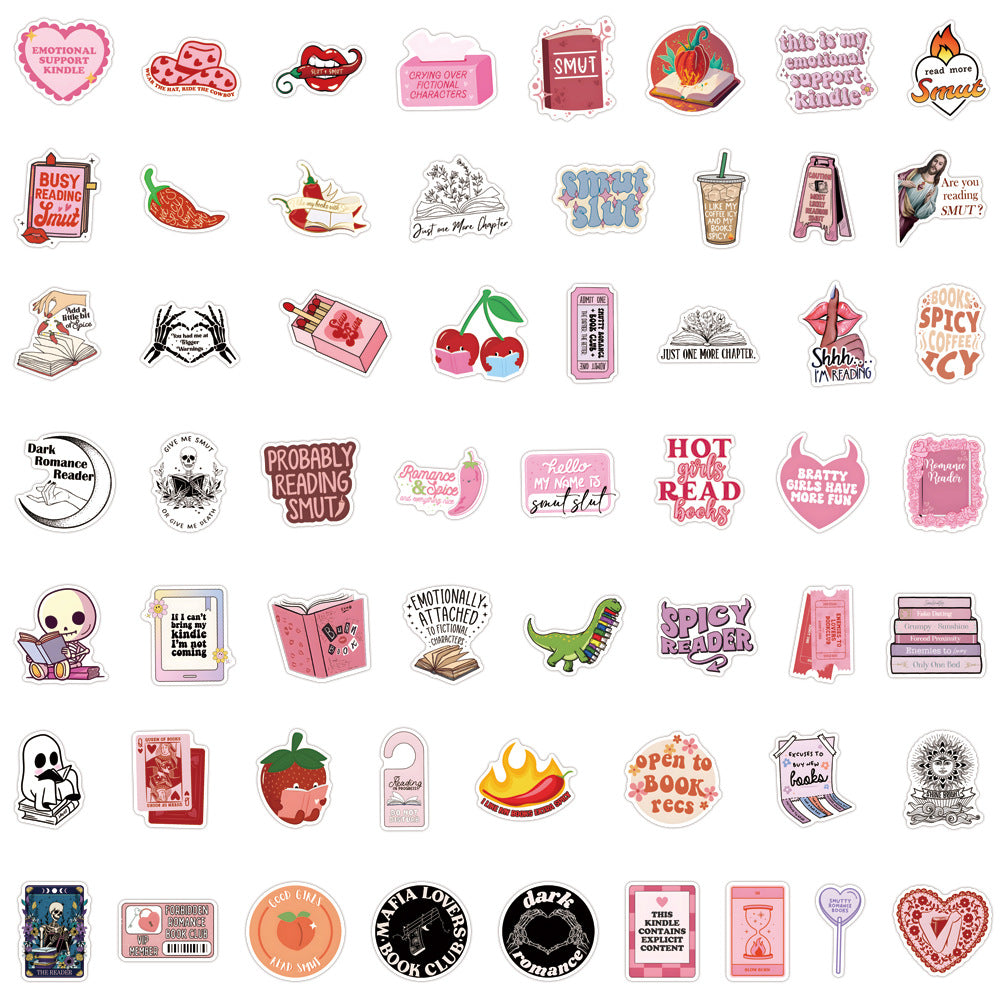 110 books series Smut Book personalized graffiti stickers car trunk water cup stickers wholesale