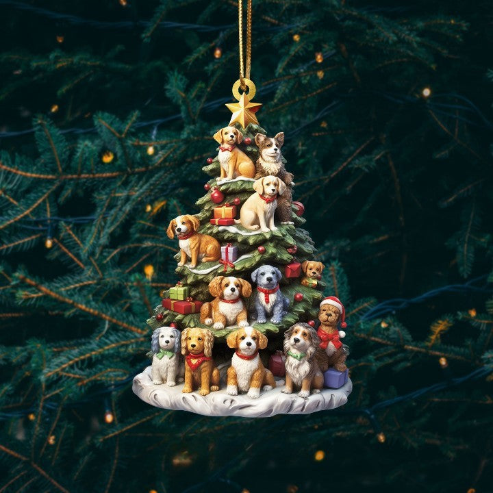 Sapin de Noël suspendu en bois étagère pendentif livres empilés décorations sapin de Noël décorations suspendues pendentif de voiture