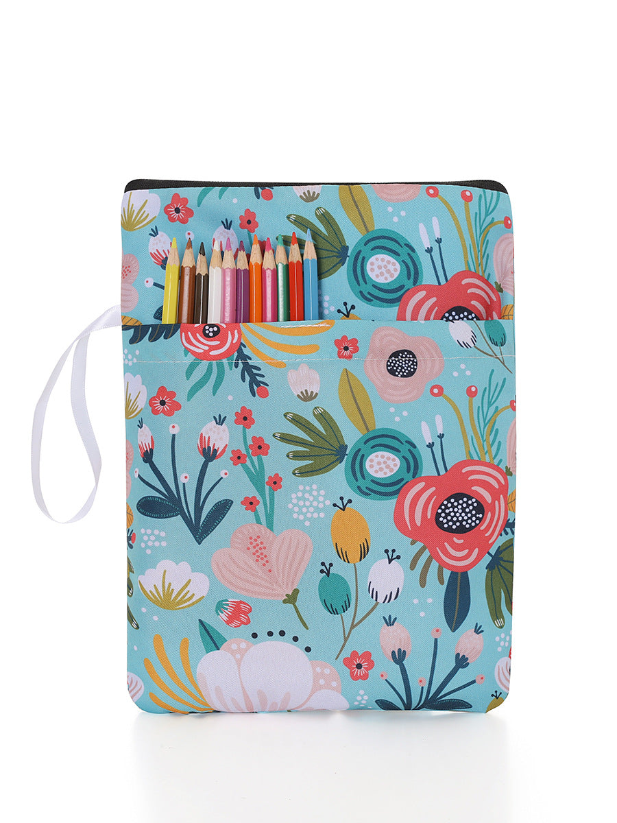 Livre de poche d'occasion avec étui de protection, sac de rangement pour livres anti-poussière et anti-pliage, housse imprimée créative et tendance