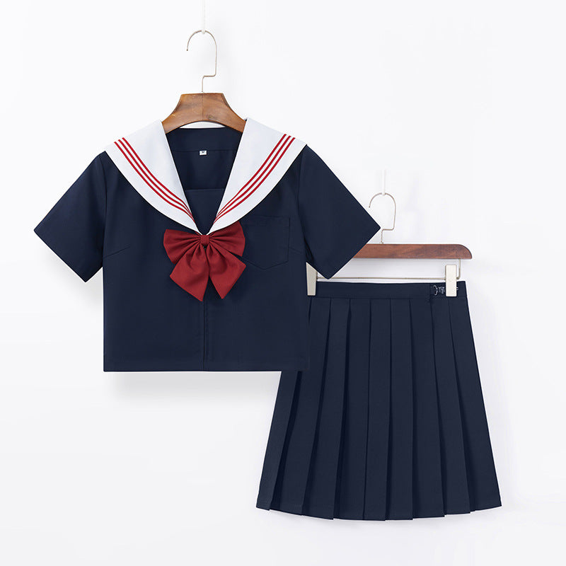 Colis de livraison en usine service après-vente trois livres rouges uniforme de marin JK pour les écoles sens costume JK jupe JK jupe plissée authentique