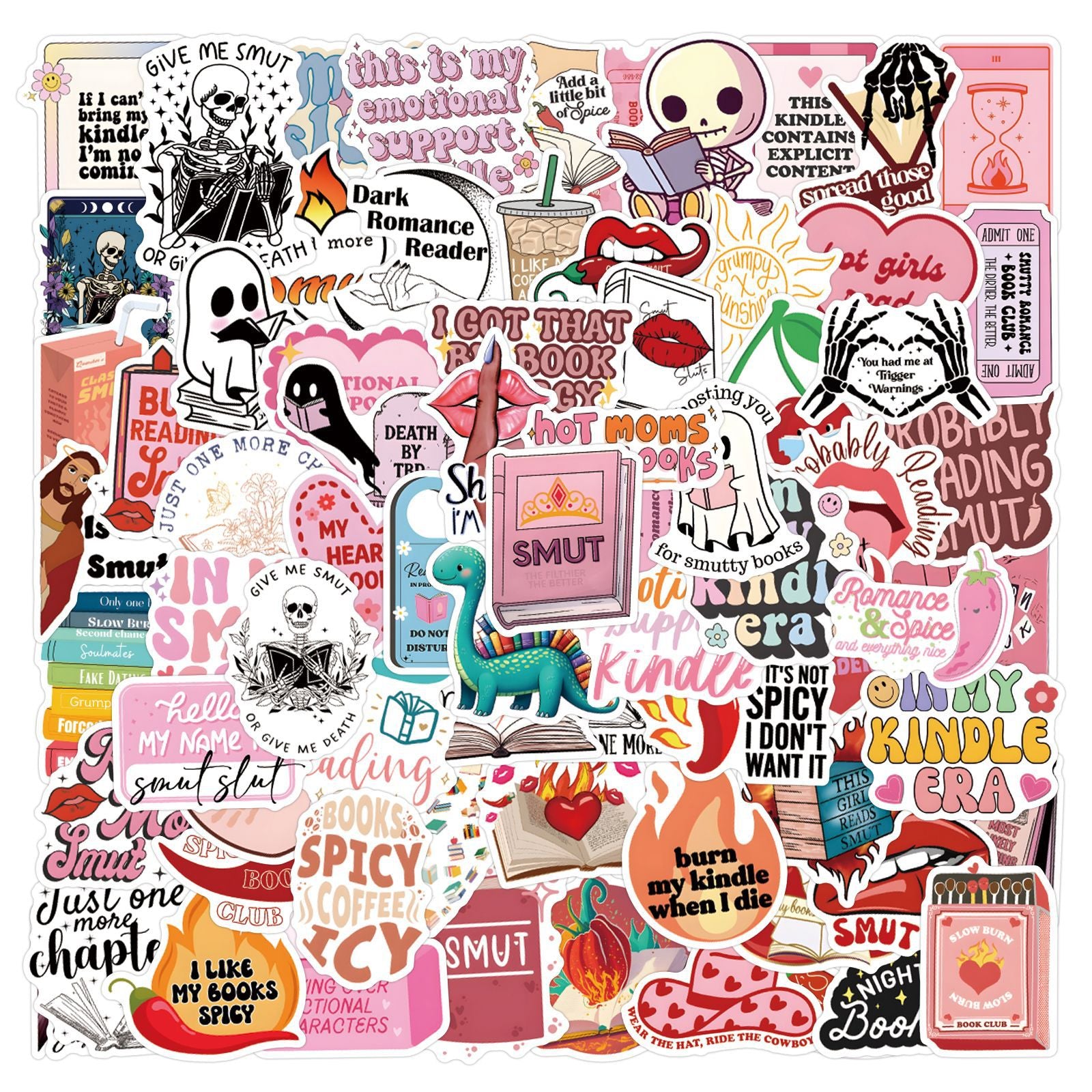 110 books series Smut Book personalized graffiti stickers car trunk water cup stickers wholesale