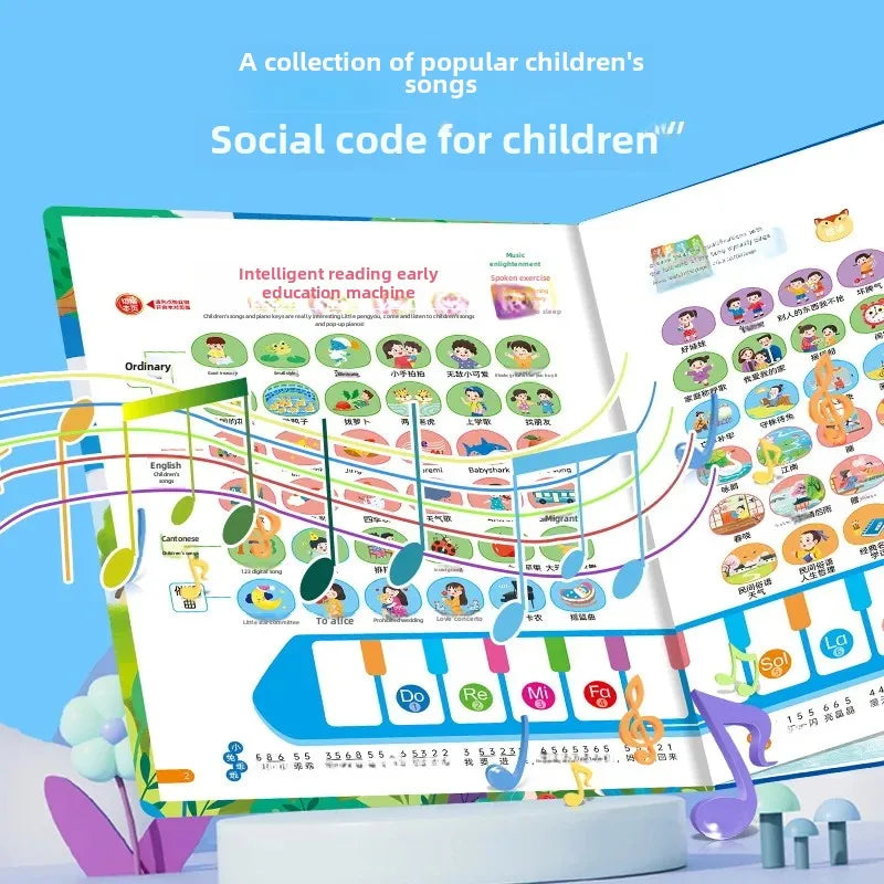 Chansons et comptines pour enfants Zhihuiyu 300 livres de prononciation éducatifs pour l'éducation précoce des enfants de 2 à 11 ans