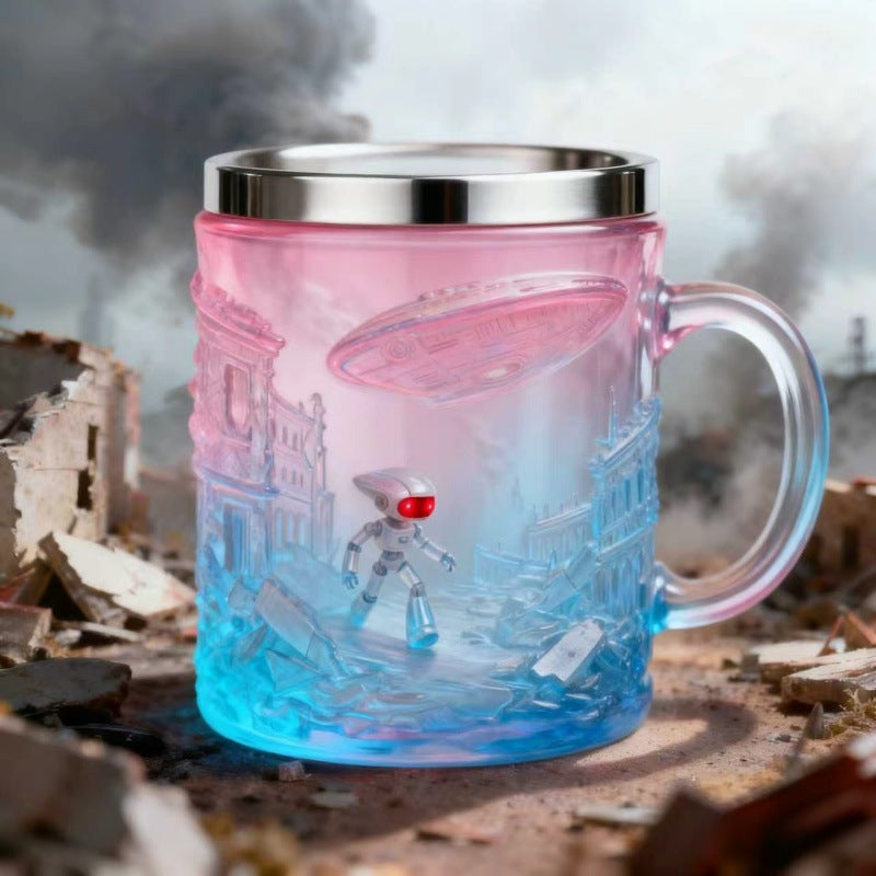 Nouveau produit transfrontalier à succès : Peinture de livre Tasse créative, Tasse à café, Livres, Livre