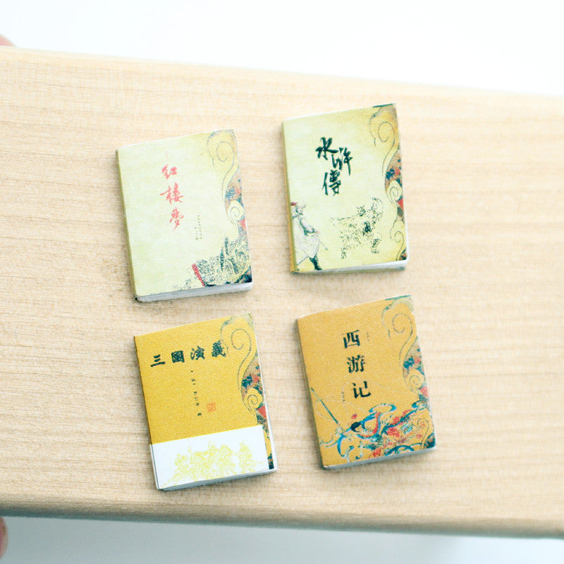 Mini-maison de poupée Livres anciens de poche Accessoires d'apprentissage pour scène BJD