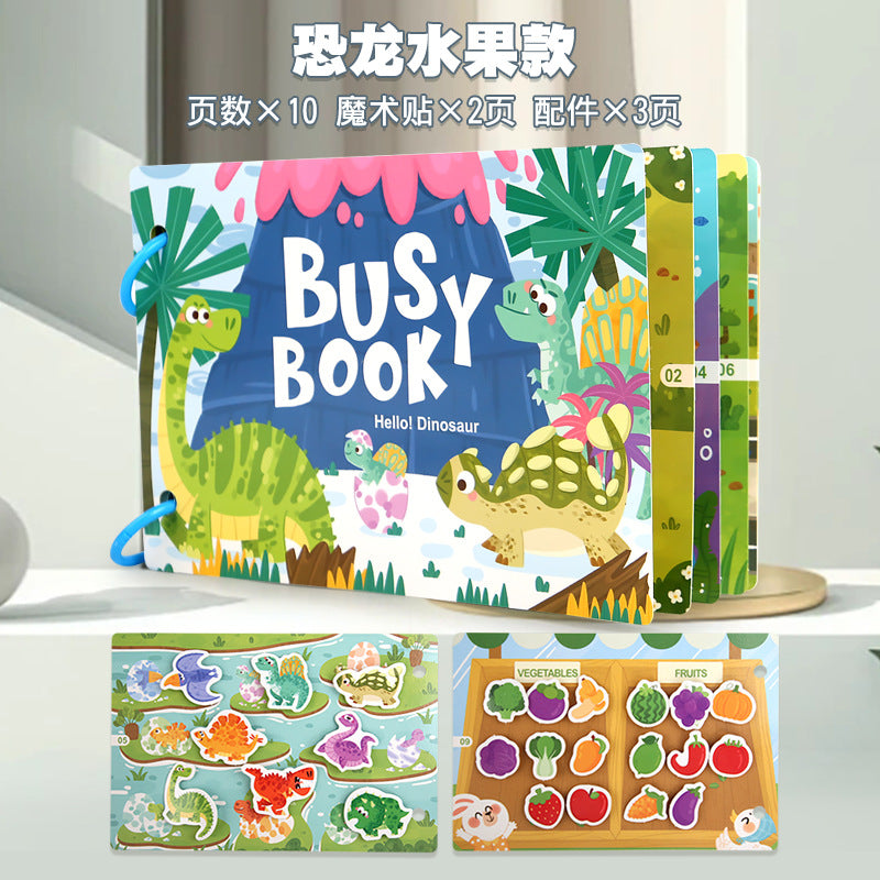 Livres d'éveil silencieux transfrontaliers pour enfants pour l'éducation précoce cognitive Montessori, livres de déchirage et de tirage, puzzles, aides à l'éveil, jouets éducatifs
