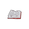 Série de broches de dessin animé « Magic English Books » à succès transfrontalier, broche créative de niche, accessoires de badge