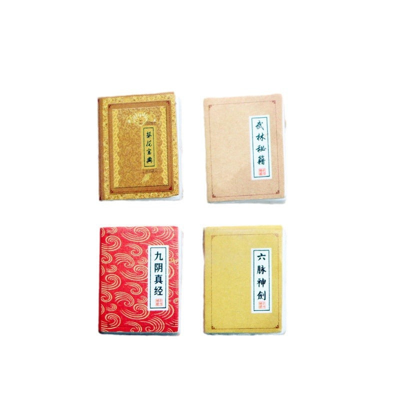 Mini-maison de poupée Livres anciens de poche Accessoires d'apprentissage pour scène BJD