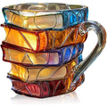 Tasse à café Cross-border Painted Book, tasse à café unique en forme de livres empilés