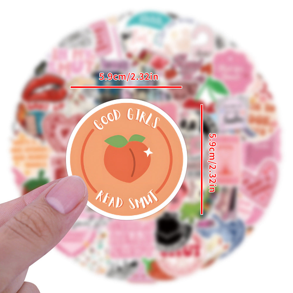 110 books series Smut Book personalized graffiti stickers car trunk water cup stickers wholesale