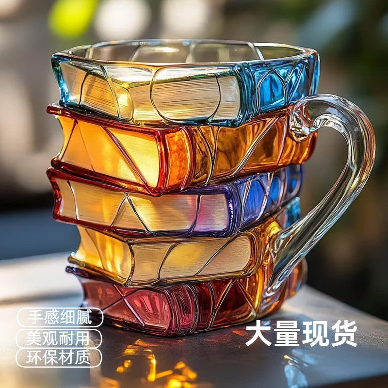 Nouveau produit transfrontalier à succès : Peinture de livre Tasse créative, Tasse à café, Livres, Livre