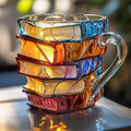 Nouveau produit transfrontalier à succès : Peinture de livre Tasse créative, Tasse à café, Livres, Livre