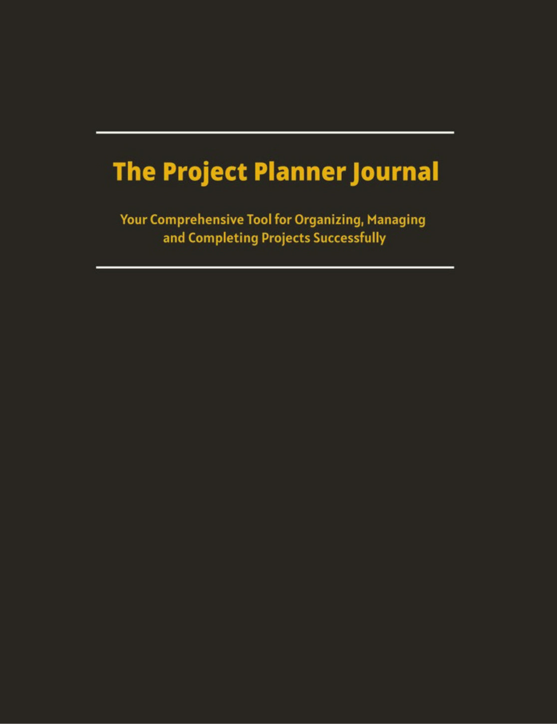 The Project Planner Journal