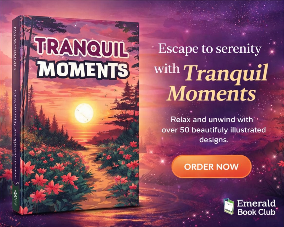 Livre de coloriage pour adultes Moments Tranquilles, Coloriage de relaxation et de méditation, Santé mentale