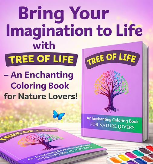 Livre de coloriage L'arbre de vie, Coloriage pour adultes pour la santé mentale, la guérison par la nature et le coloriage