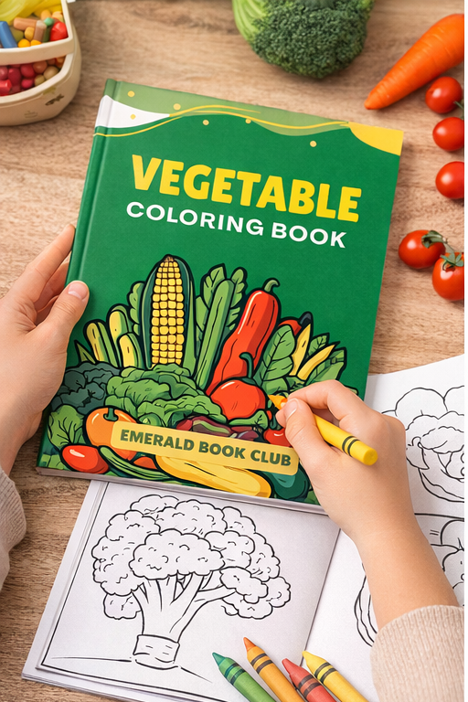 Vegetable Coloring Book