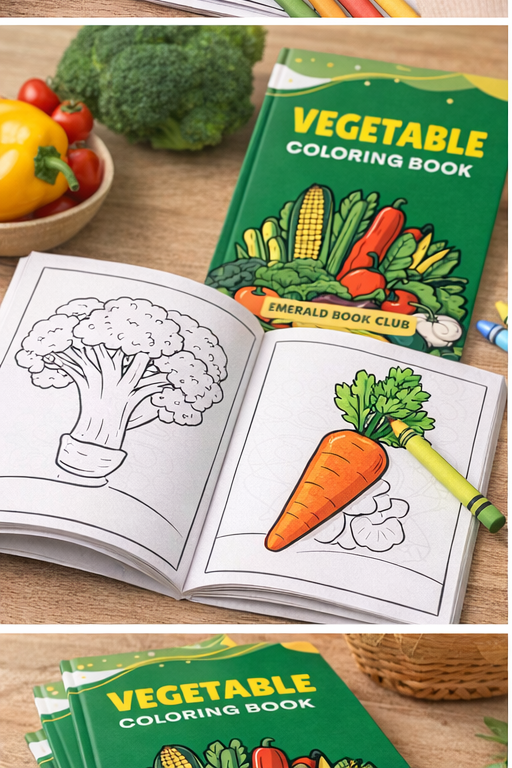 Vegetable Coloring Book