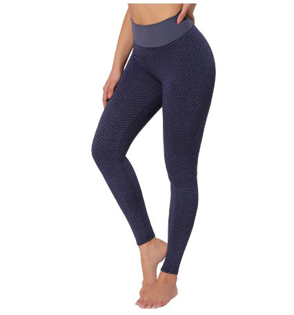 Legging à carreaux de yoga pour femmes, sans couture, taille haute, respirant, pour la gym