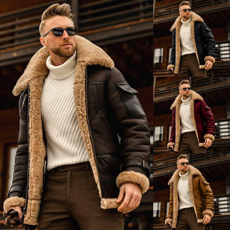 Veste d'hiver homme polaire militaire chaude col fourrure manteaux homme tactique armée