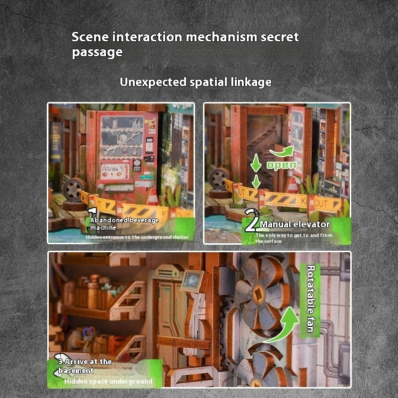 Assemblage 3D fait main de livres stéréoscopiques
