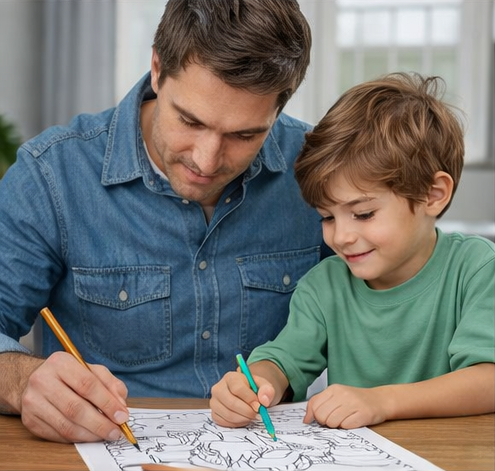 Alphabet Colouring Book for Kids and Children Learn, Create & Colour