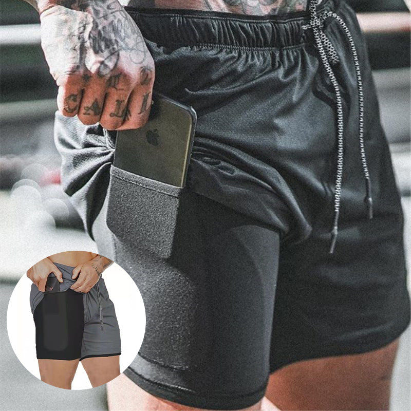 Short de compression avec poches